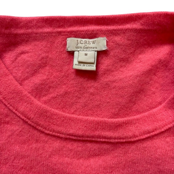 J. Crew Factory Coral Cashmere Sweater, Sz M - Picture 13 of 14
